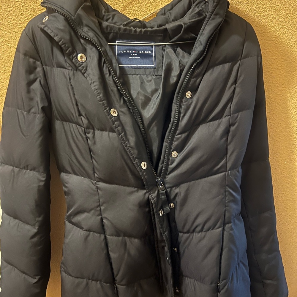 Tommy Hilfiger Black Puff Coat Size XS